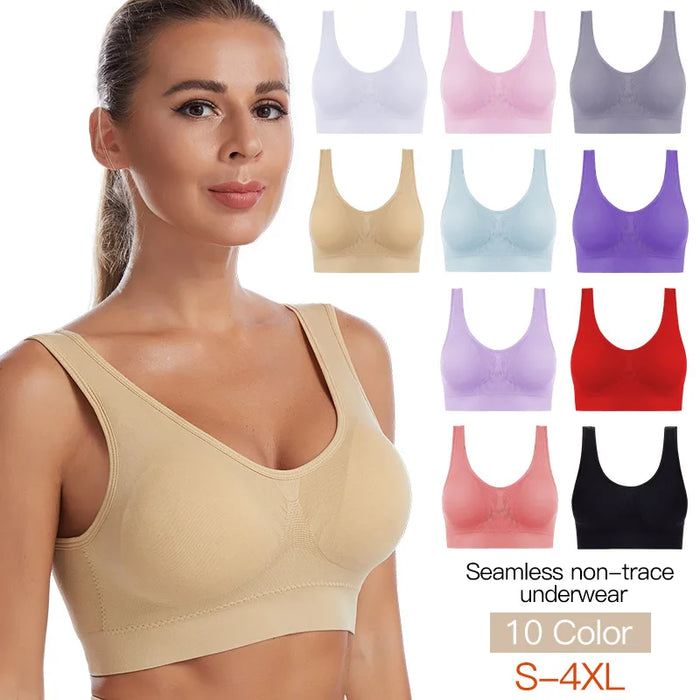 Naadloze Push-up Bralette voor Dames Comfortabele Draadloze Ondersteuning