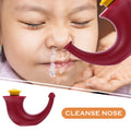 Yoga Neti Pot Nasal Rinsing Nose Wash Sinus Irrigation Red Horn Cleaner Plastic Yoga Neti Pot Nose Cleaner Nasal Rinsing Wash