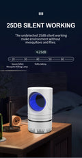 USB Muggenlamp met Zuigkracht – LED Mosquito Killer met UV Licht