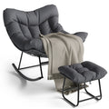 Outdoor Papasan Schommelstoel, Weerbestendige Loungezit voor Balkon en Tuin
