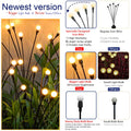 Solar Firefly Garden Lights Waterproof Swaying Decor for Dark Pathways