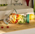 Salad Pod Mason Jar – Lekvrije Saladebeker met Dressing Compartiment