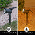 Solar Spotlight 9 LED Tuinverlichting Waterdicht voor Donkere Tuinpaden