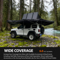 Younghunter 360° Foxwing SUV Luifel – Vrijstaande Glamping Dakluifel met Verlichting