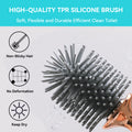 1pc Toilet Brush And Holder, Elegant Toilet Bowl Brush Set With Ergonomic Long Handle, Modern Bathroom Decor Cleaning Accessories, Durable, Deep Cleaning