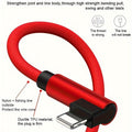 Snelladende 90° USB Kabel voor iPhone en iPad